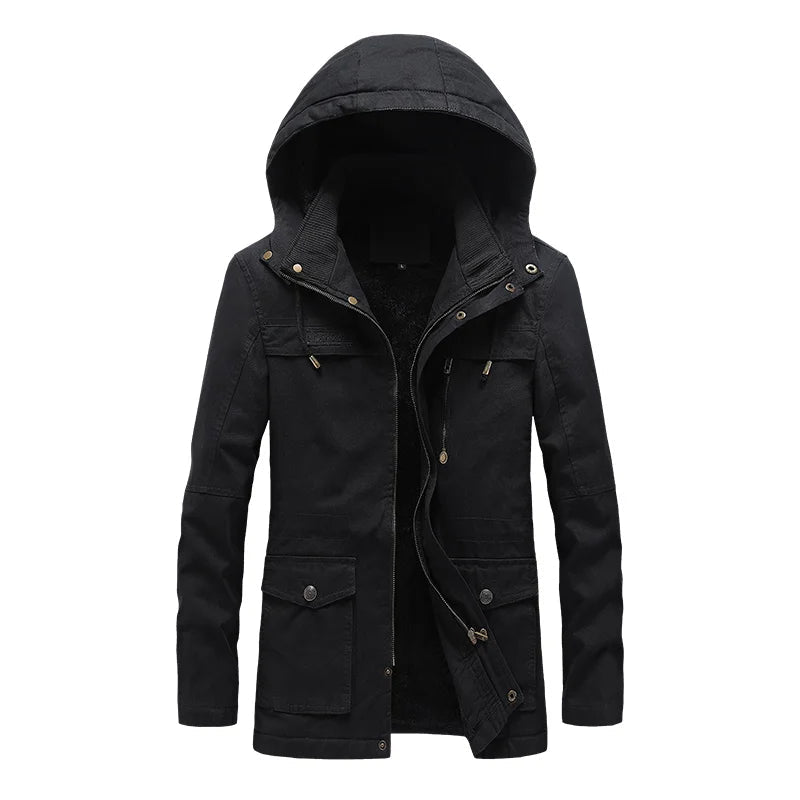 Men's Parka | Hooded Field Jacket with Plush Lining