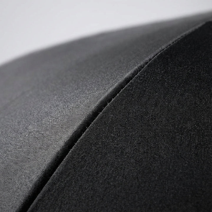 Close up of the canopy fabric on an automatic folding umbrella