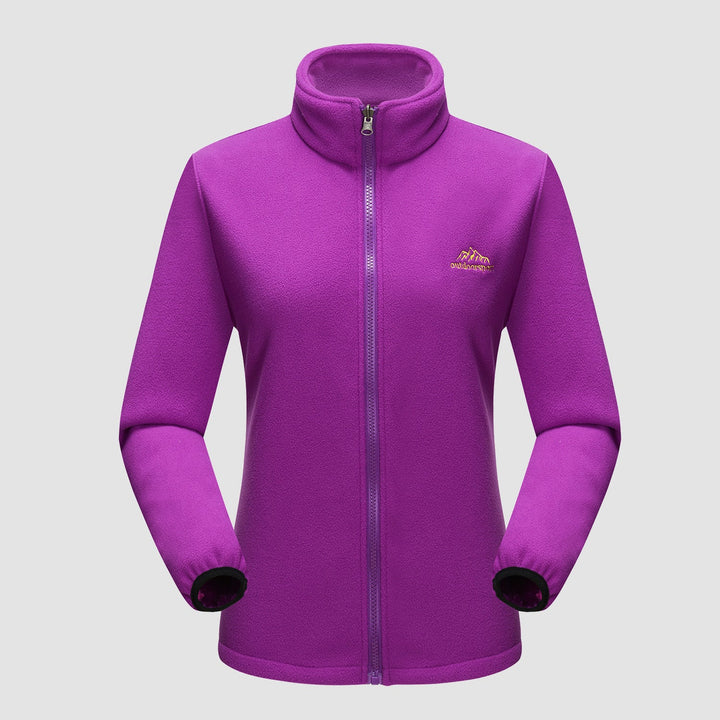 Violet zip fleece inner jacket on its own