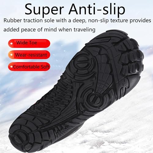Sole of the wide toe ankle boot showing the deep non-slip tread pattern