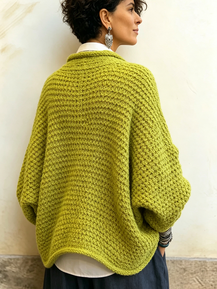 Back of the lime batwing sweater